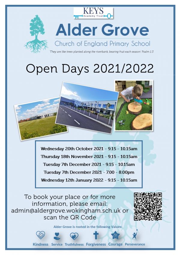 Open Days Poster 2021 2022